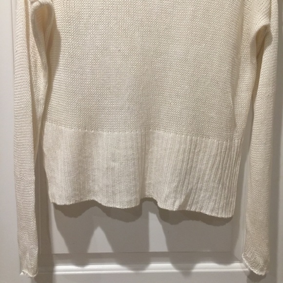Acrobat Brand White Knit Crew Pullover Sweater S - Picture 3 of 8